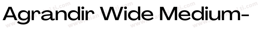 Agrandir Wide Medium字体转换